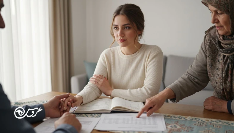 عروس در حال مرزگذاری با خانواده در تصمیم های عروسی؛ نمایش تفاوت کمک مشروط خانواده و کنترل خانواده در عروسی